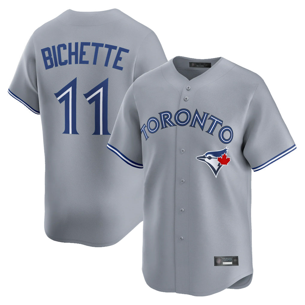Kdoa T.Blue Jays #11 Bo Bichette Player Gray Home Limited Stitched Jerseys