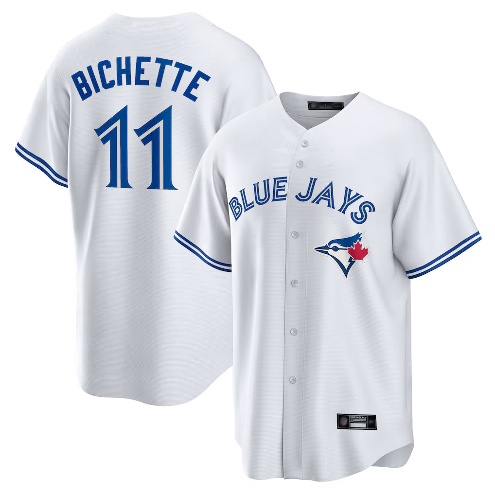 Kdoa T.Blue Jays #11 Bo Bichette Player White Home Limited Stitched Jerseys
