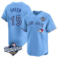Kdoa T.Blue Jays #15 Chad Green Player Blue 2025 World Series Game Stitched Jerseys