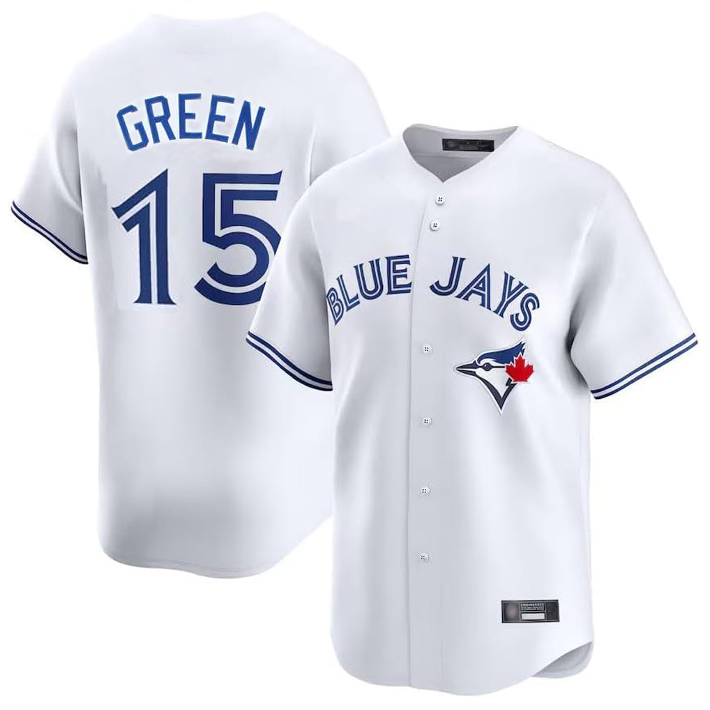 Kdoa T.Blue Jays #15 Chad Green Player White Home Limited Stitched Jerseys