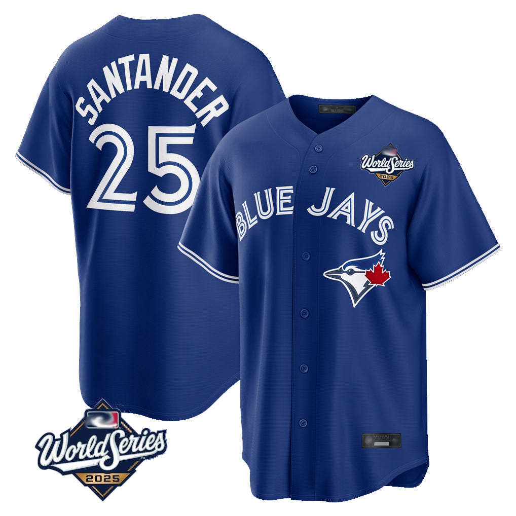 Kdoa T.Blue Jays #25 Anthony Santander Player Navy 2025 World Series Home Limited Stitched Jerseys