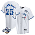 Kdoa T.Blue Jays #25 Anthony Santander Player White 2025 World Series Game Stitched Jerseys
