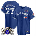 Kdoa T.Blue Jays #27 Vladimir Guerrero Jr Player Navy 2025 American League All Stitched Jerseys