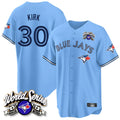 Kdoa T.Blue Jays #30 Alejandro Kirk Player Blue 2025 American League All Stitched Jerseys