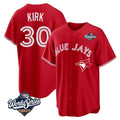 Kdoa T.Blue Jays #30 Alejandro Kirk Player Red 2025 World Series Home Limited Stitched Jerseys