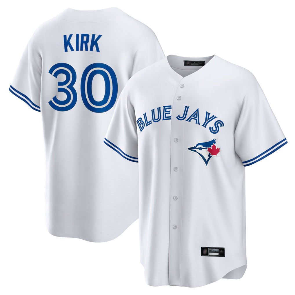 Kdoa T.Blue Jays #30 Alejandro Kirk Player White Home Game Stitched Jerseys