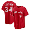 Kdoa T.Blue Jays #34 Kevin Gausman Player Red Home Limited Stitched Jerseys