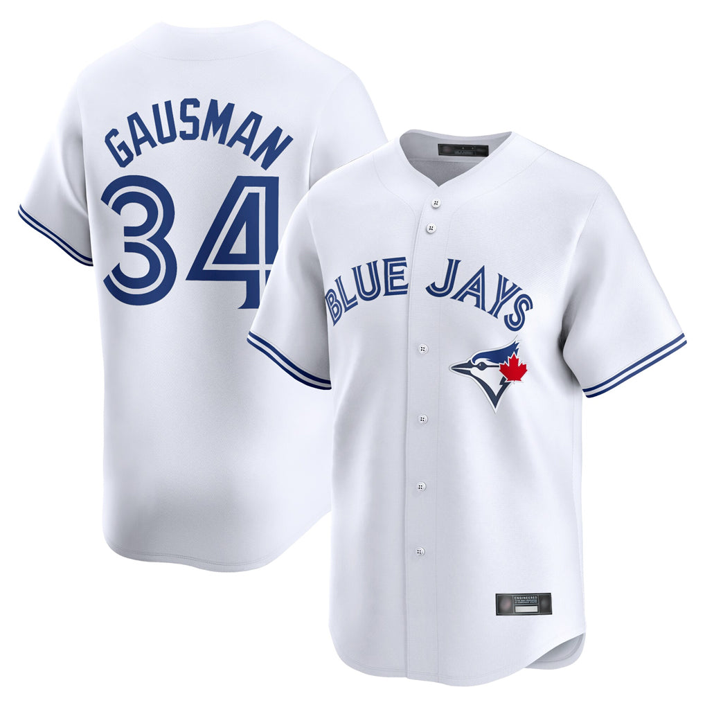 Kdoa T.Blue Jays #34 Kevin Gausman Player White Home Limited Stitched Jerseys