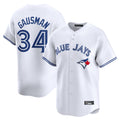 Kdoa T.Blue Jays #34 Kevin Gausman Player White Home Limited Stitched Jerseys
