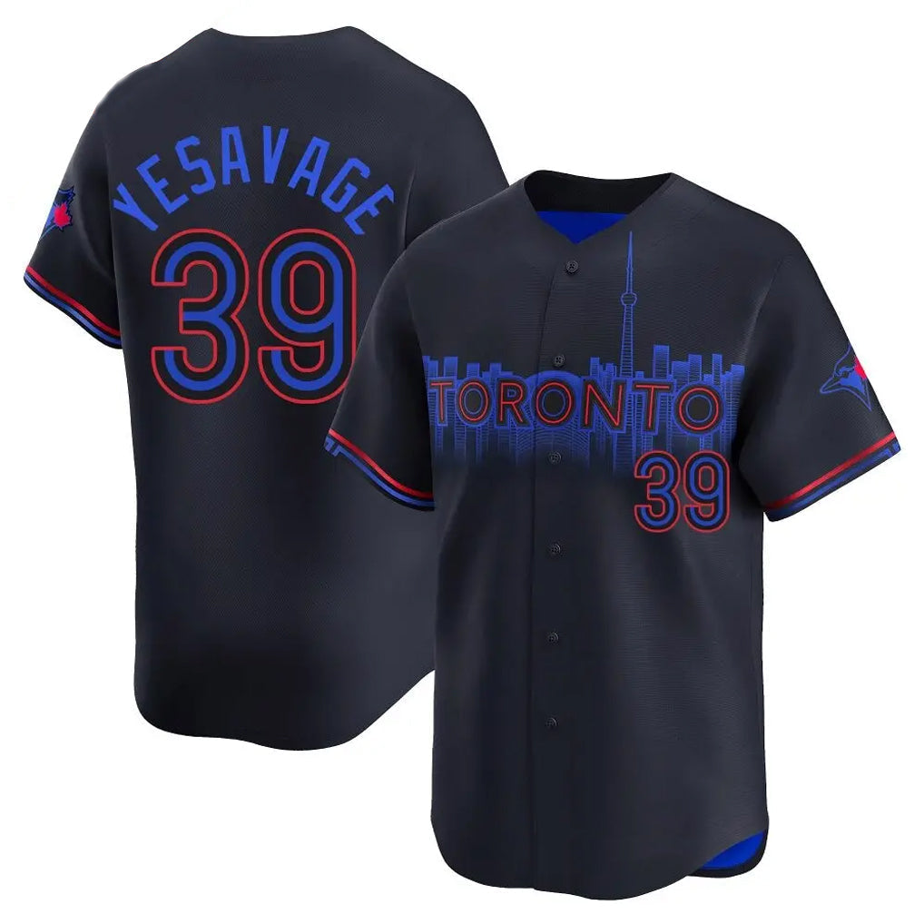 Kdoa T.Blue Jays #39 Trey Yesavage Player Black City Connect Limited Stitched Jerseys
