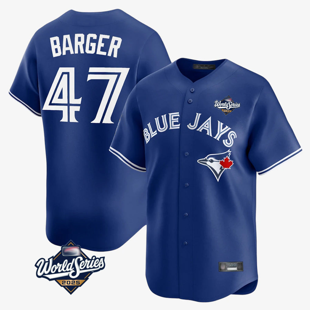 Kdoa T.Blue Jays #47 Addison Barger Player Navy 2025 World Series Limited Stitched Jerseys