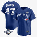 Kdoa T.Blue Jays #47 Addison Barger Player Navy 2025 World Series Limited Stitched Jerseys