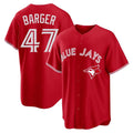 Kdoa T.Blue Jays #47 Addison Barger Player Red Home Limited Game Stitched Jerseys