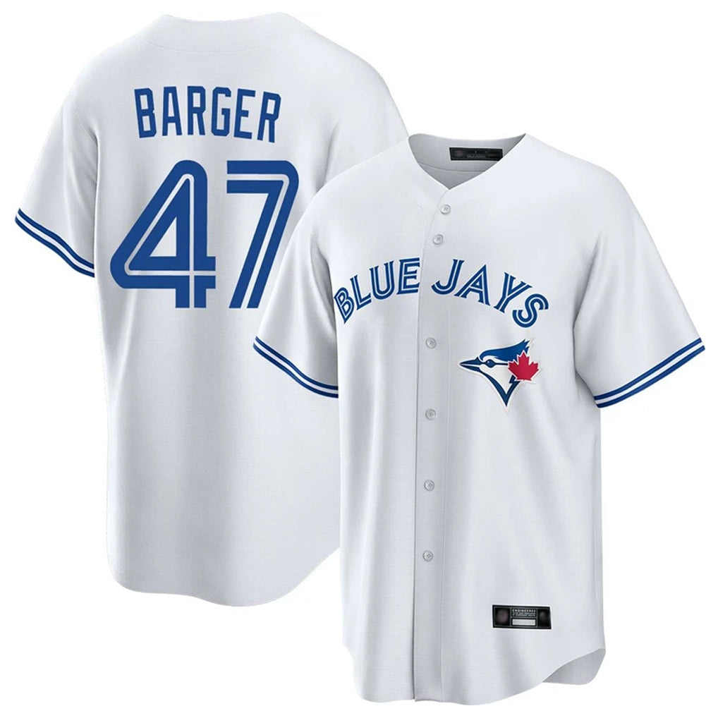 Kdoa T.Blue Jays #47 Addison Barger Player White Home Stitched Jerseys