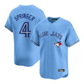 Kdoa T.Blue Jays #4 George Springer Player Blue Home Game Stitched Jerseys