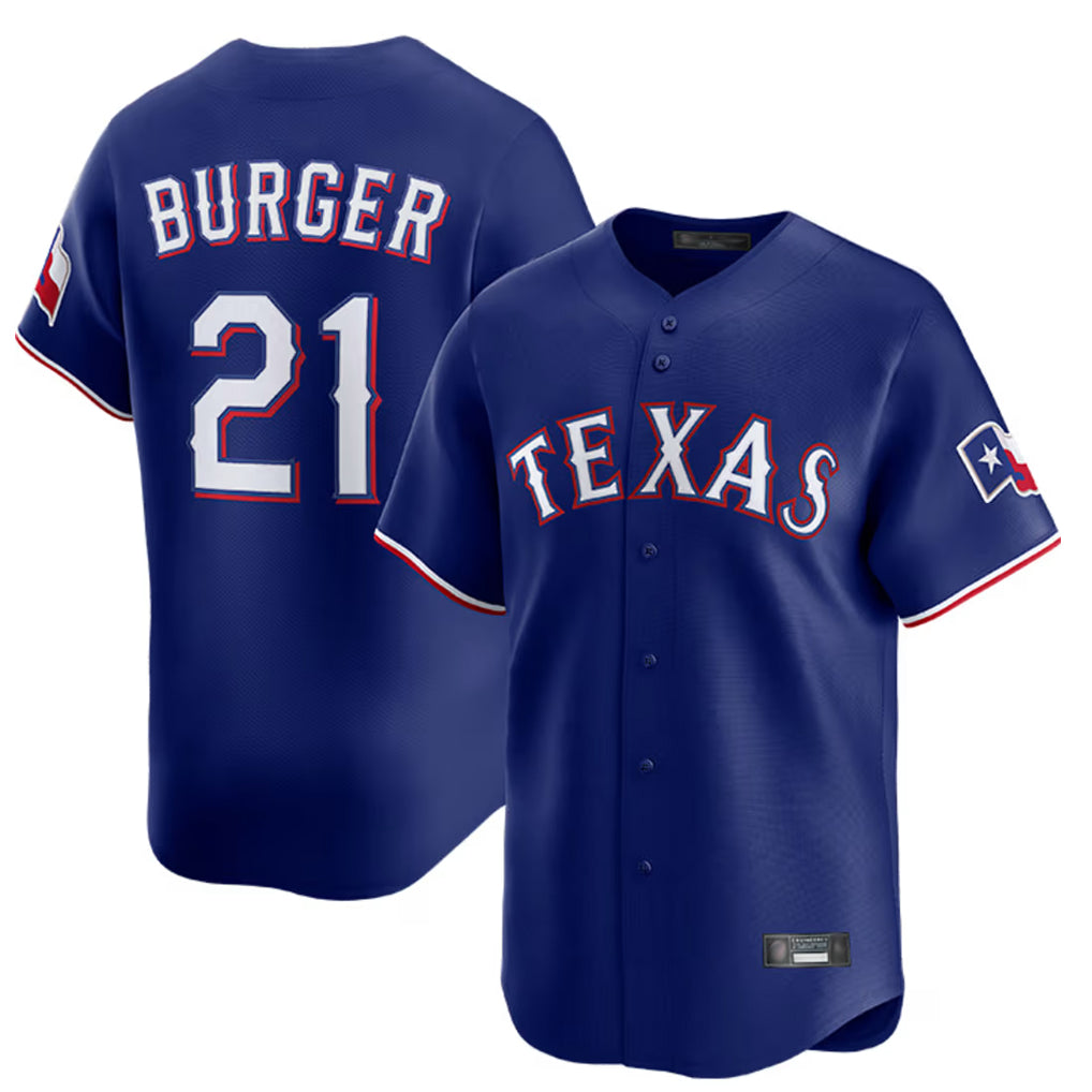 Kdoa T.Rangers #21 Jake Burger Player Royal Home Limited Stitched Jerseys