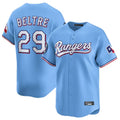 Kdoa T.Rangers #29 Adrian Beltre Player Light Blue Home Limited Stitched Jerseys