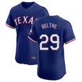 Kdoa T.Rangers #29 Adrian Beltre Player Royal Home Limited Elite Stitched Jerseys