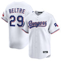 Kdoa T.Rangers #29 Adrian Beltre Player White Home Limited Stitched Jerseys