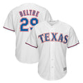 Kdoa T.Rangers #29 Adrian Beltre Player White Majestic Home Cool Stitched Jerseys