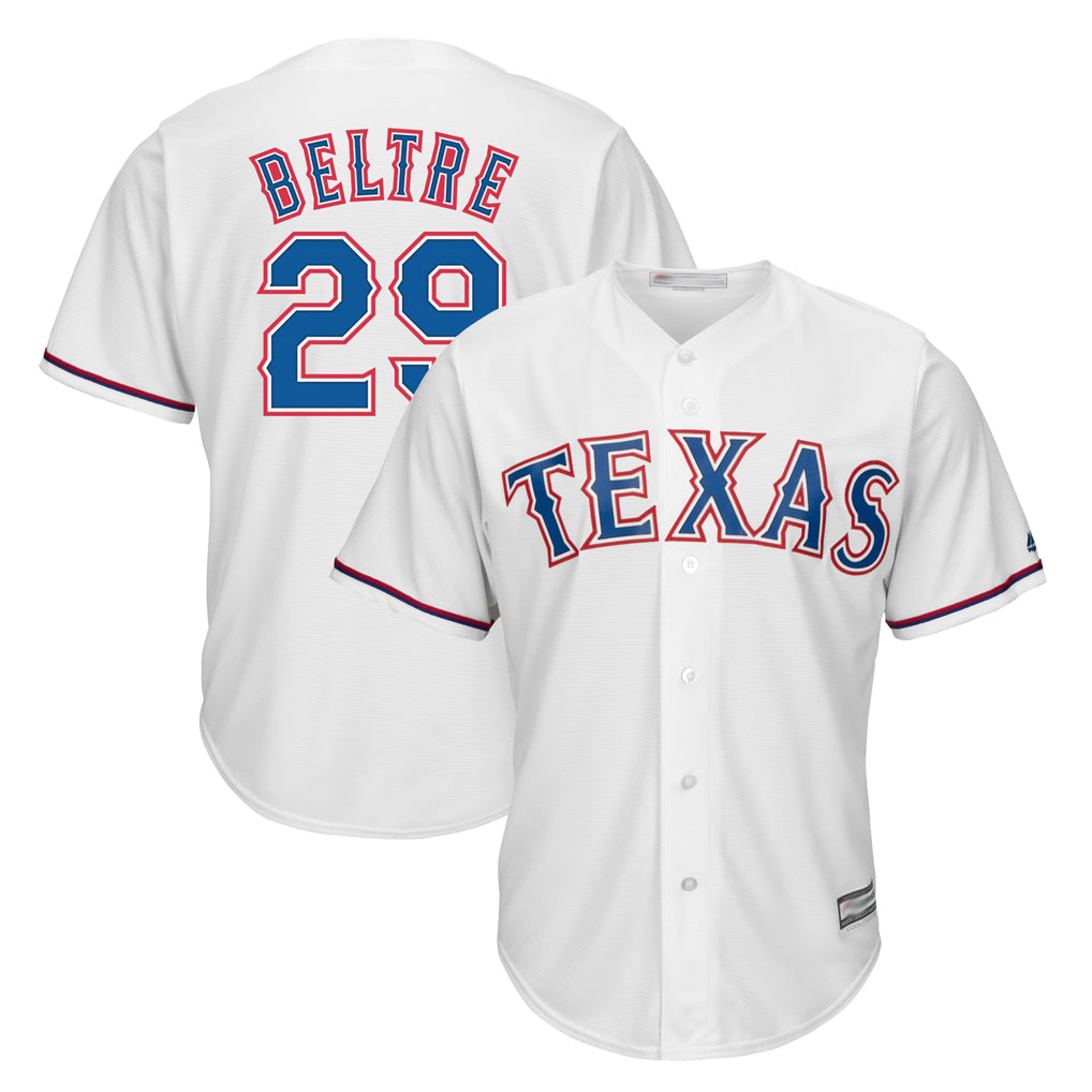 Kdoa T.Rangers #29 Adrian Beltre Player White Majestic Home Cool Stitched Jerseys