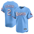 Kdoa T.Rangers #2 Marcus Semien Player Light Blue Limited Home Stitched Jerseys