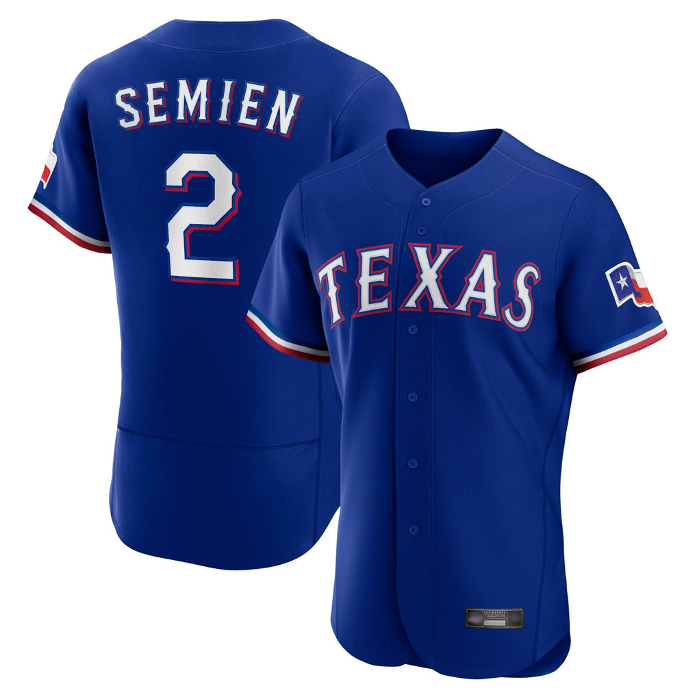 Kdoa T.Rangers #2 Marcus Semien Player Royal Elite Home Limited Stitched Jerseys