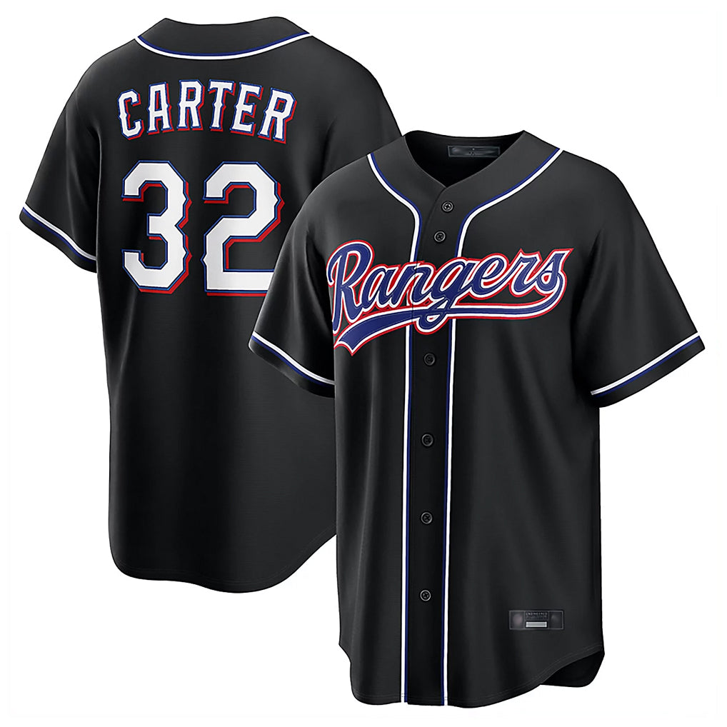 Kdoa T.Rangers #32 Evan Carter Player Black 2026 Out Fashion Replica Stitched Jerseys