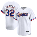 Kdoa T.Rangers #32 Evan Carter Player Gold Collection Limited Edition White Stitched Jerseys
