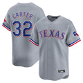 Kdoa T.Rangers #32 Evan Carter Player Gray Home Limited Stitched Jerseys