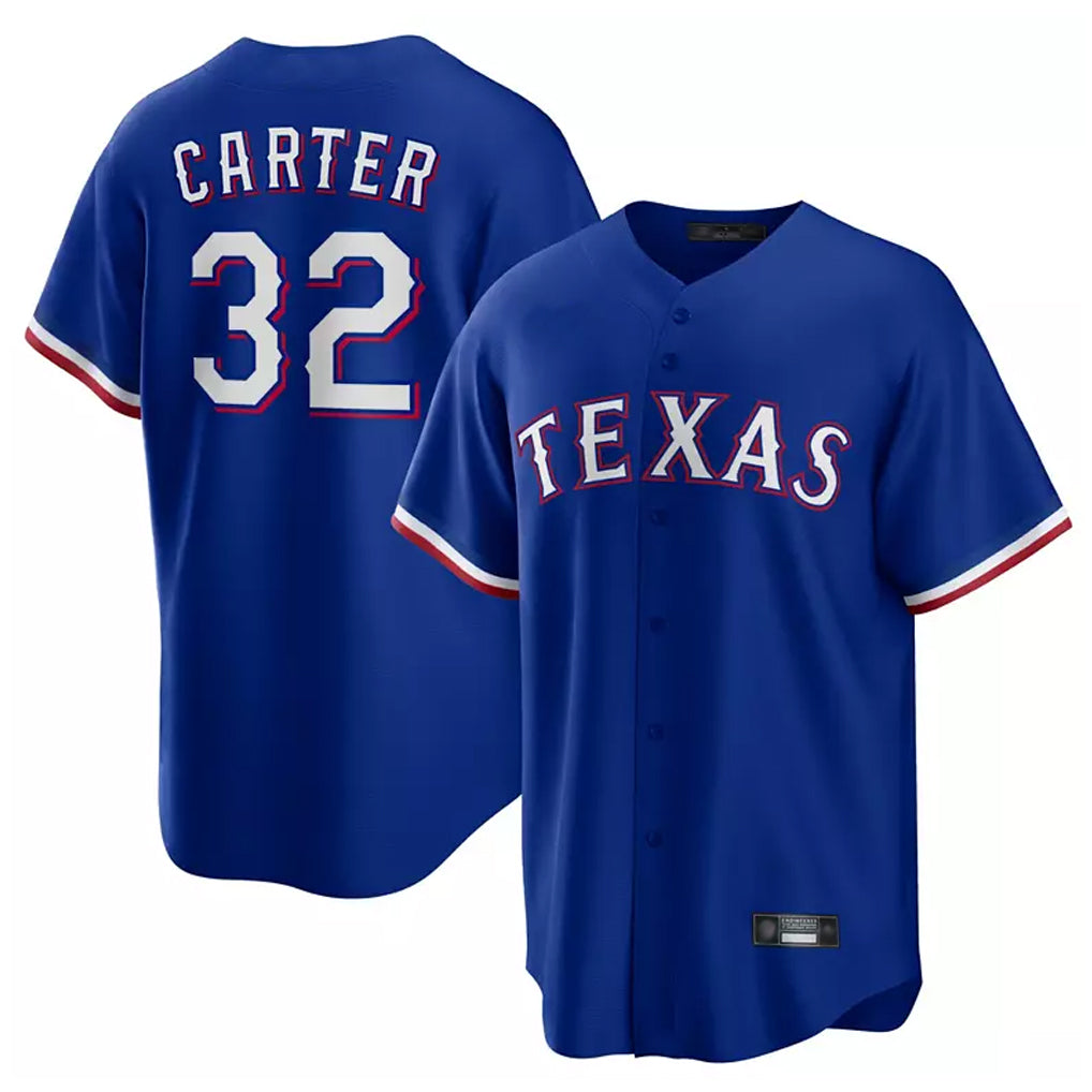 Kdoa T.Rangers #32 Evan Carter Player Royal Home Limited Stitched Jerseys