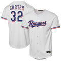 Kdoa T.Rangers #32 Evan Carter Player White Home Replica Stitched Jerseys