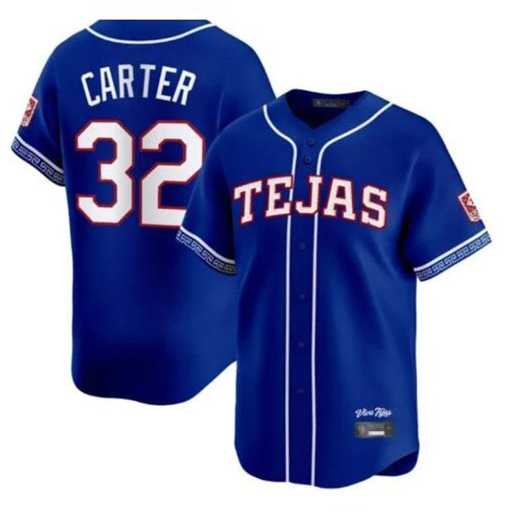 Kdoa T.Rangers #32 Evan Carter Player Royal 2026 City Connect Premier Stitched Jerseys
