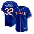 Kdoa T.Rangers #32 Evan Carter Player Royal 2026 City Connect Premier Stitched Jerseys