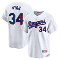 Kdoa T.Rangers #34 Nolan Ryan Player White Home Limited Stitched Jerseys