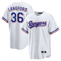 Kdoa T.Rangers #36 Wyatt Langford Player White Home Game Stitched Jerseys