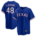 Kdoa T.Rangers #48 Jacob deGrom Player Royal Home Game Stitched Jerseys