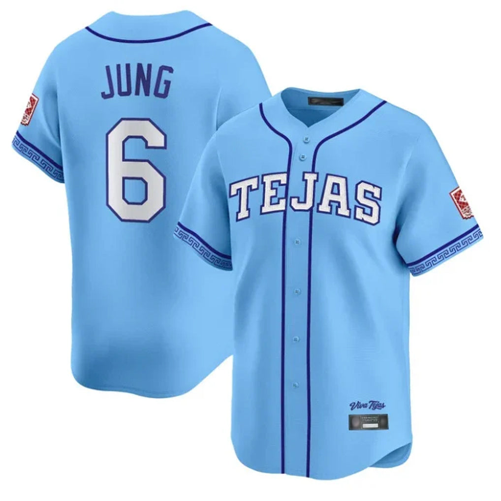 Kdoa T.Rangers #6 Josh Jung Player Light Blue 2026 City Connect Limited Stitched Jerseys