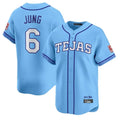 Kdoa T.Rangers #6 Josh Jung Player Light Blue 2026 City Connect Limited Stitched Jerseys