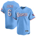 Kdoa T.Rangers #6 Josh Jung Player Light Blue Limited Home Stitched Jerseys
