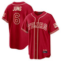 Kdoa T.Rangers #6 Josh Jung Player Red 2026 City Connect Limited Stitched Jerseys