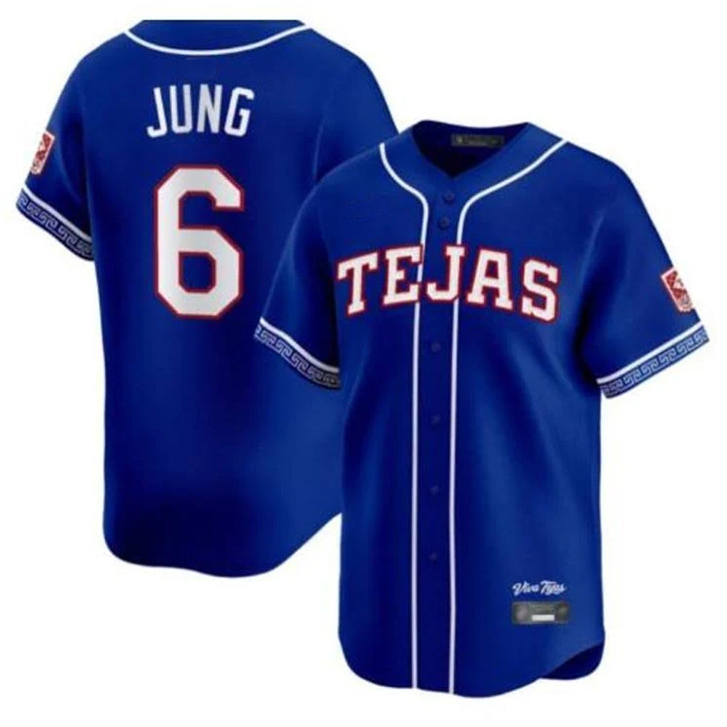 Kdoa T.Rangers #6 Josh Jung Player Royal 2026 City Connect Limited Stitched Jerseys