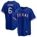 Kdoa T.Rangers #6 Josh Jung Player Royal Limited Home Stitched Jerseys