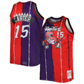 Kdoa T.Raptors Mitchell & Ness Purple Red Big & Tall Hardwood Classics 1998-99 Split Swingman Jerseys