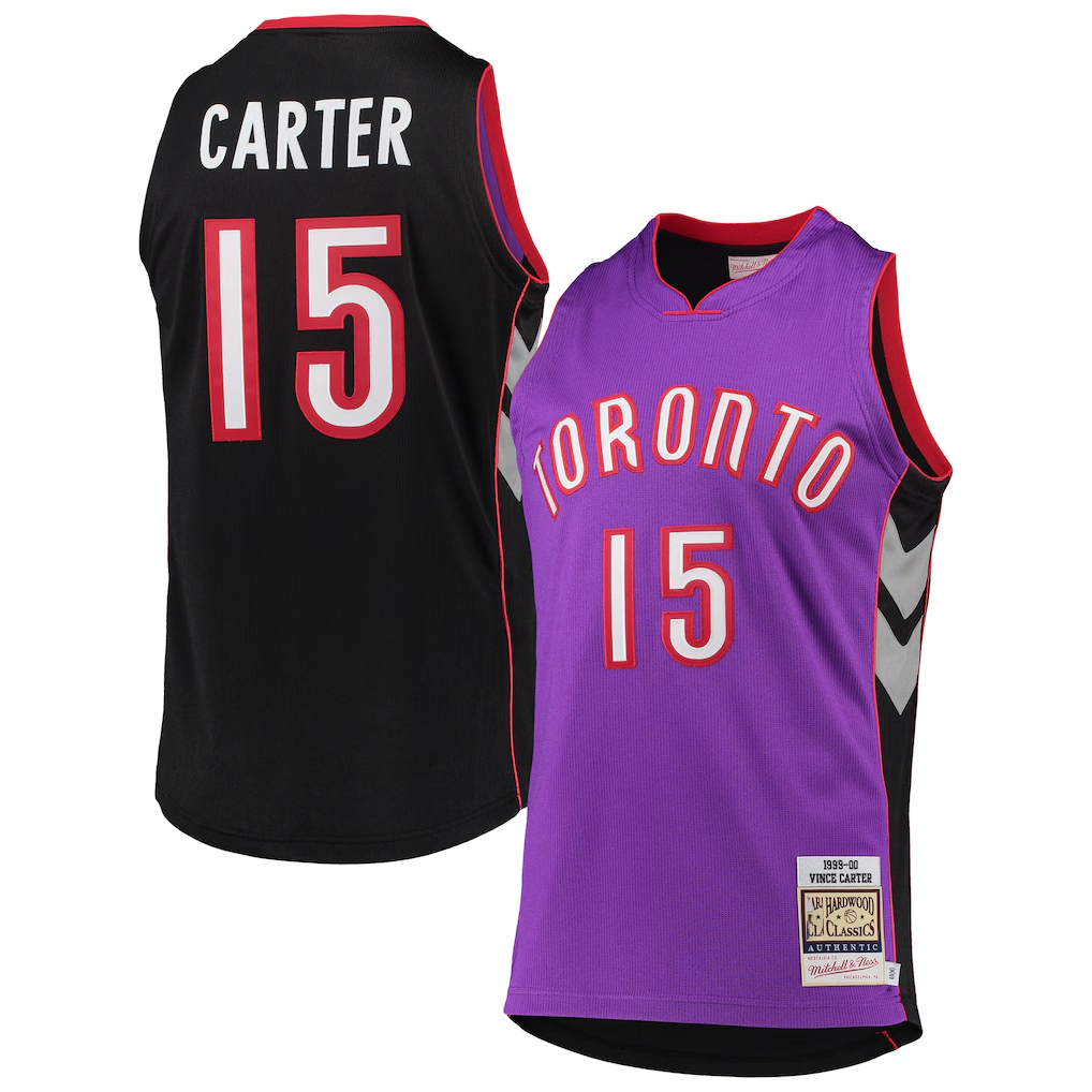 Kdoa T.Raptors #15 Vince Carter Mitchell & Ness Purple 19992000 Hardwood Classics Authentic Jerseys