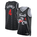 Kdoa T.Raptors #4 Scottie Barnes Black 2025-26 Swingman Jerseys - City Edition