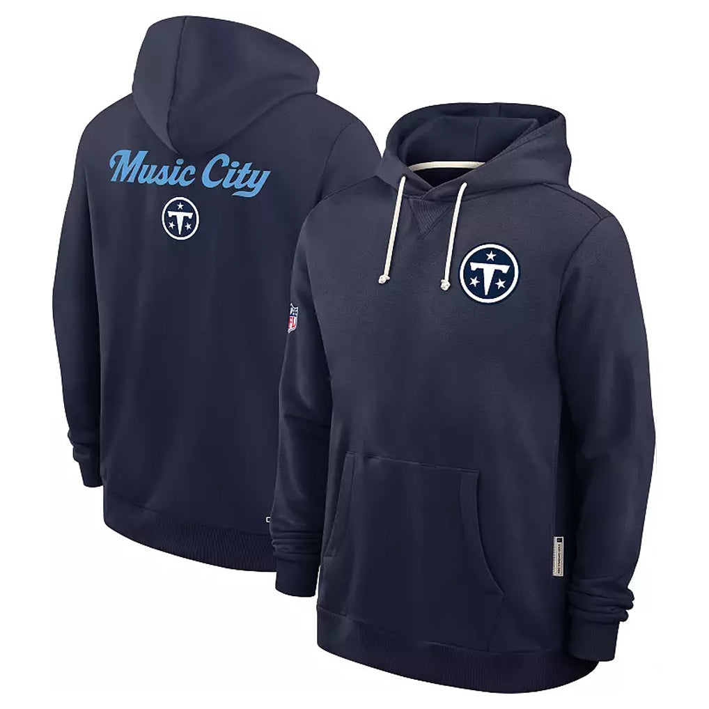 Kdoa T.Titans Navy Pullover Hoodies Home Game Blank Player Stitched Jerseys