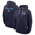Kdoa T.Titans Navy Pullover Hoodies Home Game Blank Player Stitched Jerseys