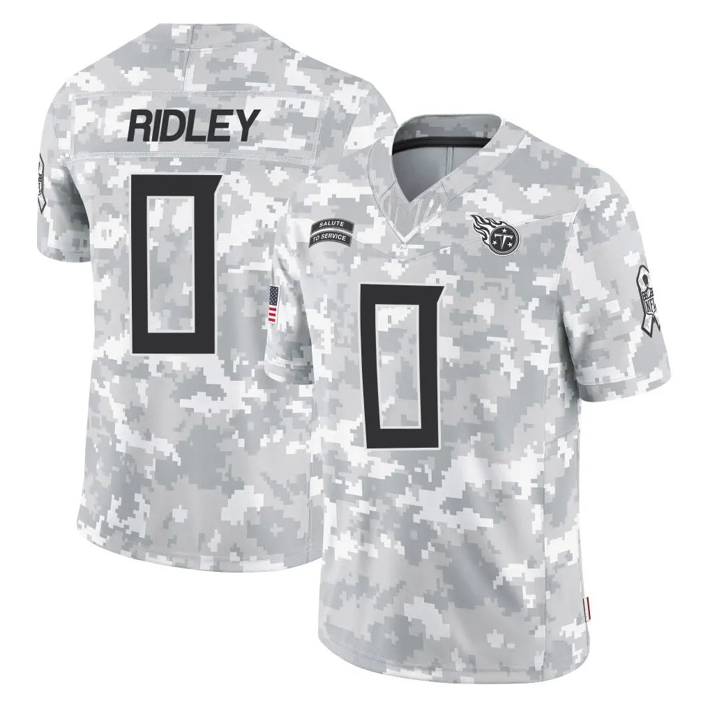 Kdoa T.Titans #0 Calvin Ridley Player Arctic Camo Limited Salute to Service Home Game Stitched Jerseys