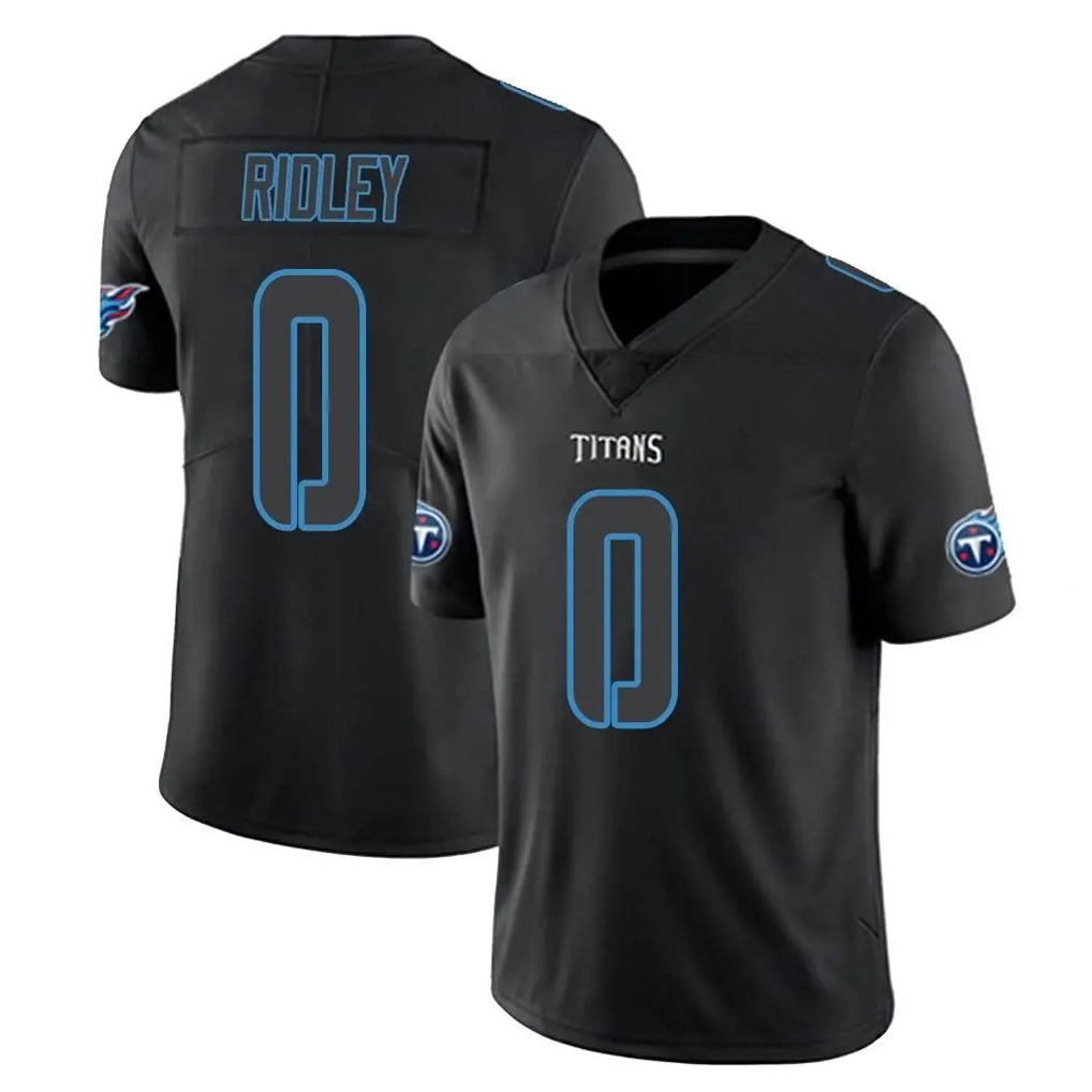 Kdoa T.Titans #0 Calvin Ridley Player Black Impact Limited Home Game Stitched Jerseys